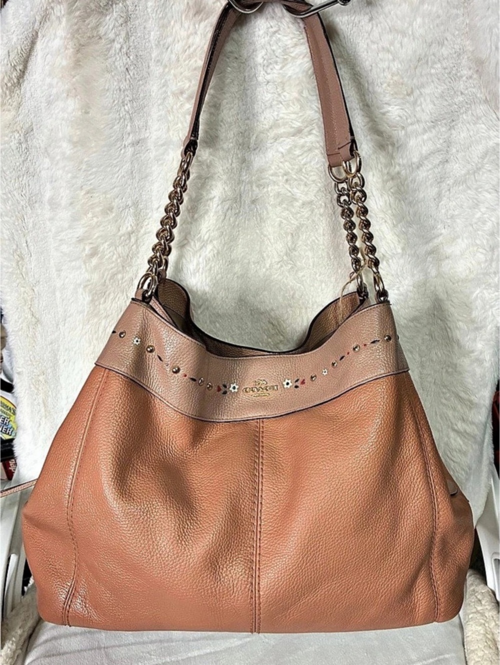 Refurbished Coach Elle Hobo Leather Shoulder Bag